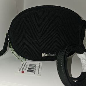 Vera Bradley Black Zebra Striped Crossbody Bag NWTs